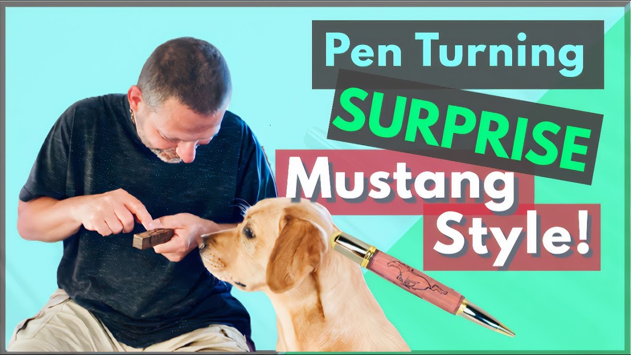 How to Make a Pen for Profit - Mustang Style || Pen Turning for Beginners