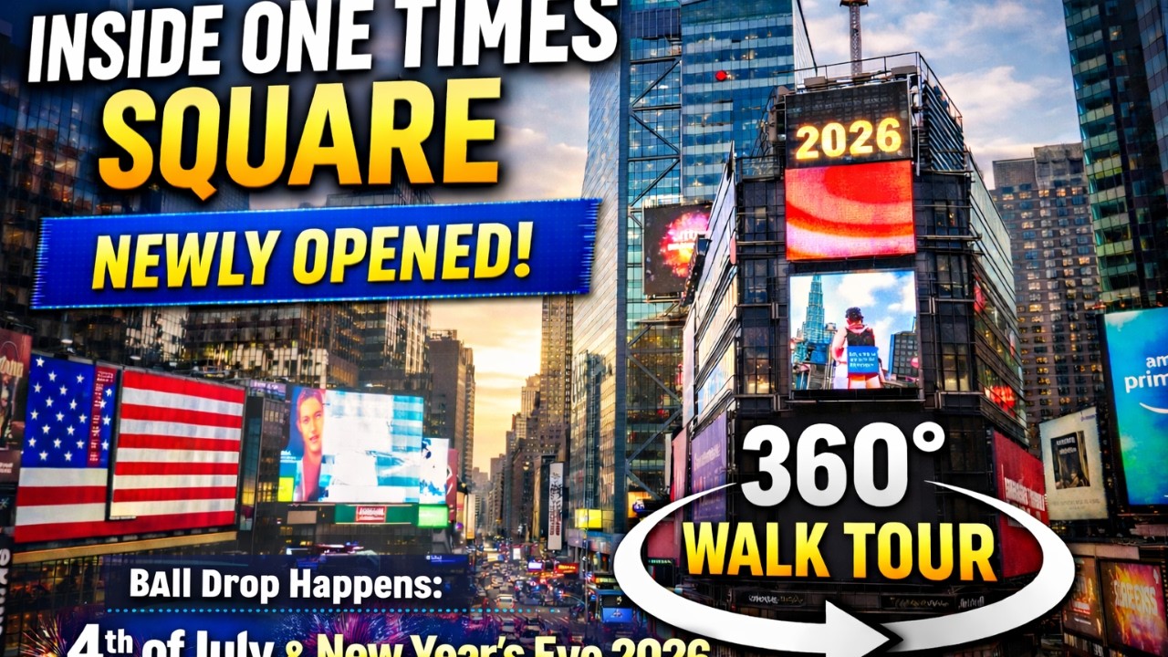 You Can Finally Walk Inside One Times Square! | 360° NYC Tour