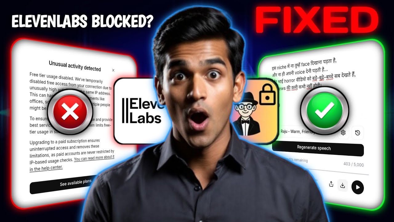 ElevenLabs Blocked? This Trick Works 100%!