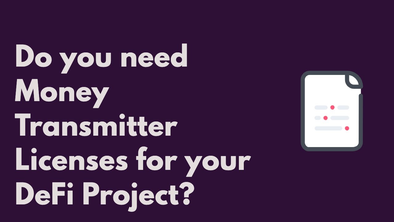 [318] Do you need a money transmitter license for your DeFi project in the US?