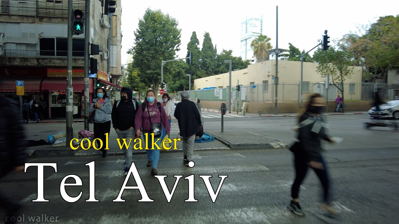 Israel during an epidemic: 4K VIRTUAL WALKING in south Tel Aviv