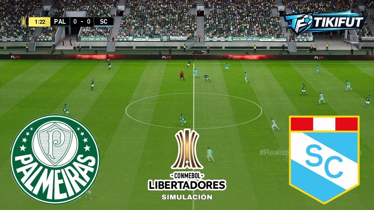 PALMEIRAS vs SPORTING CRISTAL Copa Libertadores 2026 Partido Completo Match Simulation & Prediction