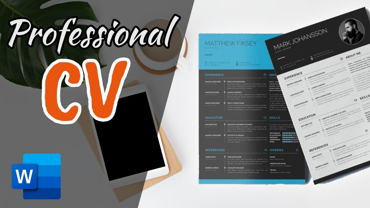 Awesome Resume Design Tutorial in Microsoft Word (English Version) | CV Designing