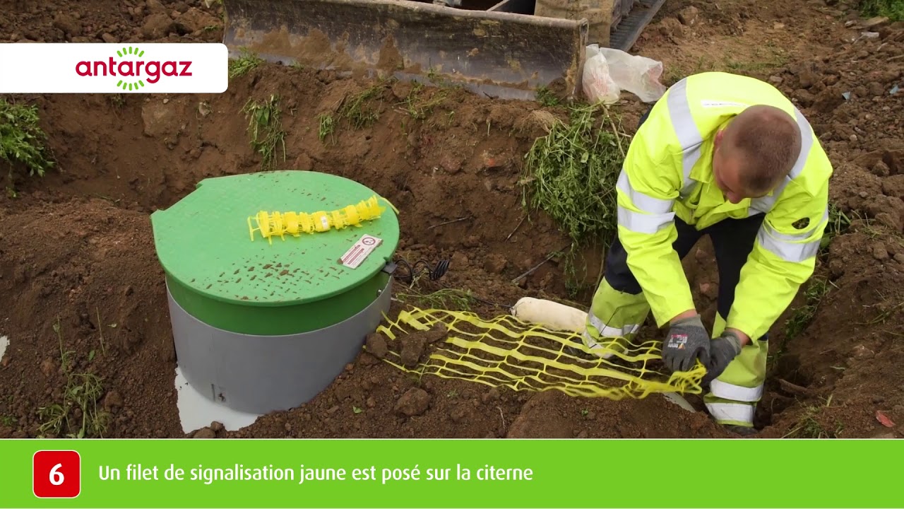 L'installation du reseau de gaz propane