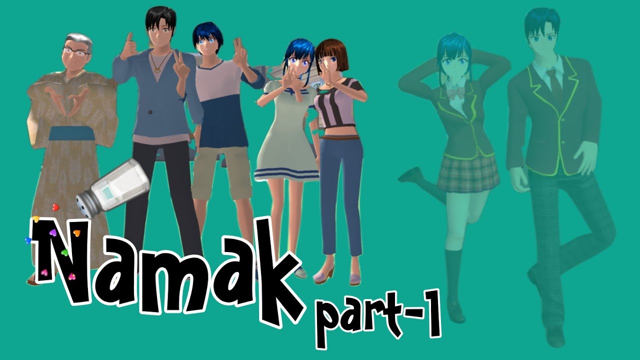 Namak part-1 ! HINDI ANIME STORY #sakuraschoolsimulator #animationvideo #funnyvideo #anime #funny