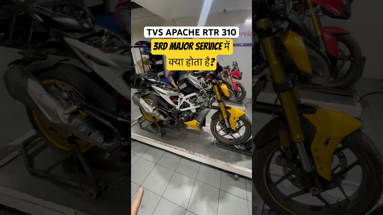 TVS Apache RTR 310 10,000 Kms Schedule Service! #maintenance #service #tvs