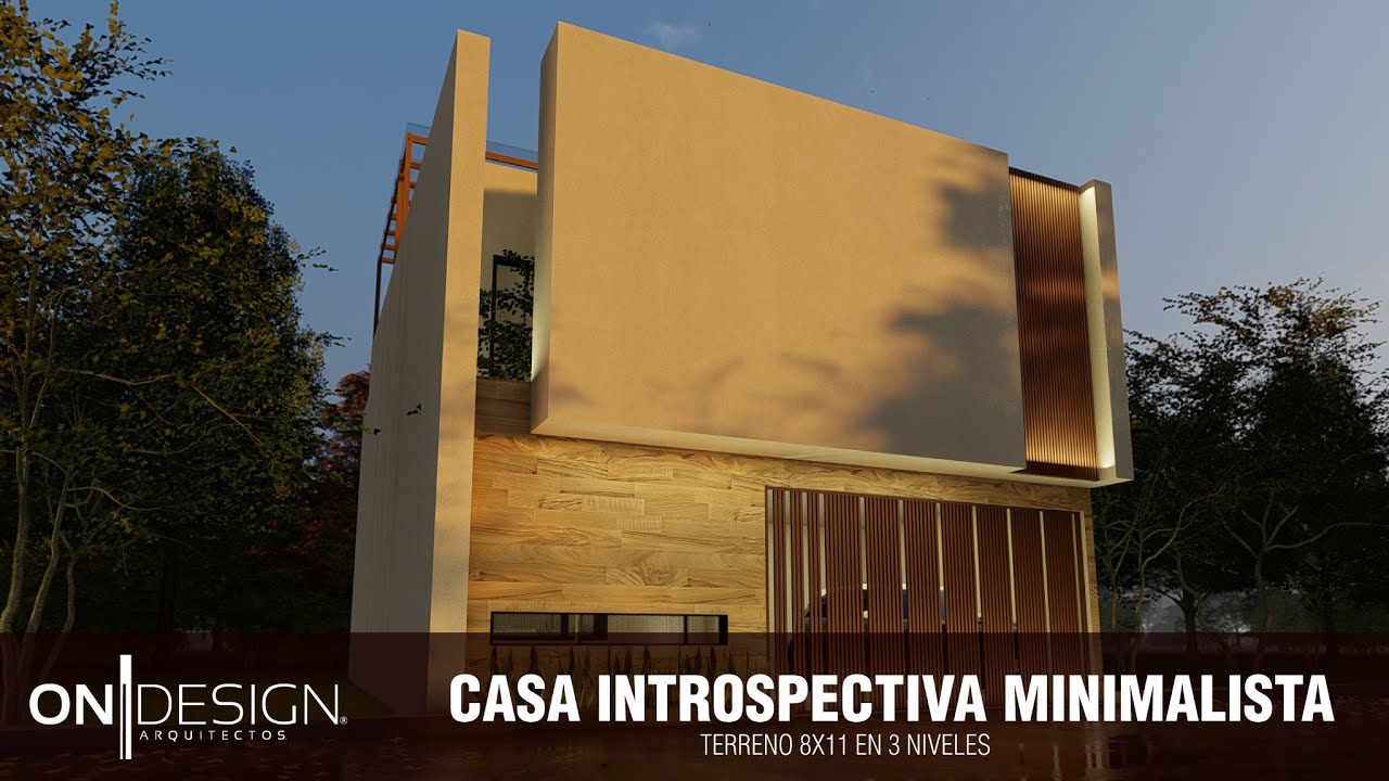 CASA INTROSPECTIVA MODERNA 8X11 m | 2 PISOS 3 RECAMARAS CASA TULIPAN 160.00 m2 (ON DESIGN CASAS)
