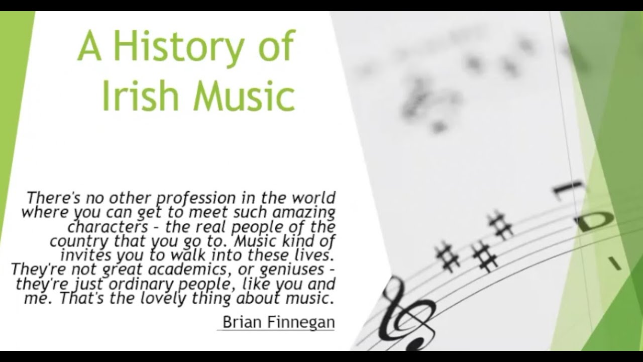 A History of Irish Music with Sean Murphy