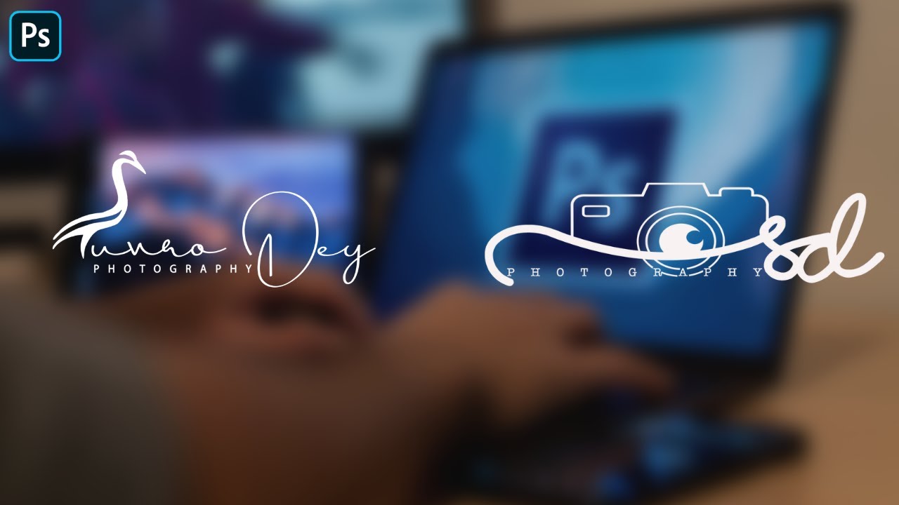 How to Create Your Own Signature Photography Logo in Photoshop // Logo Design Process in Hindi