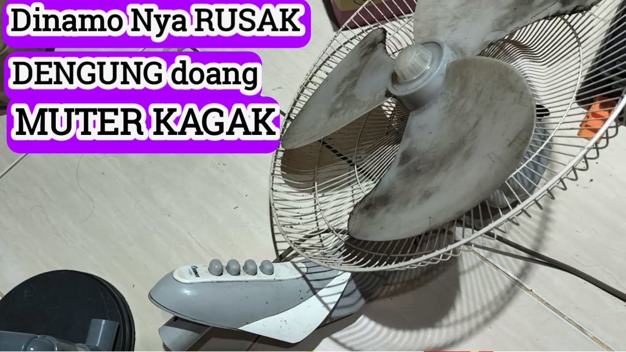 Kipas angin dinding 16 inch mati total solusinya ganti dinamo