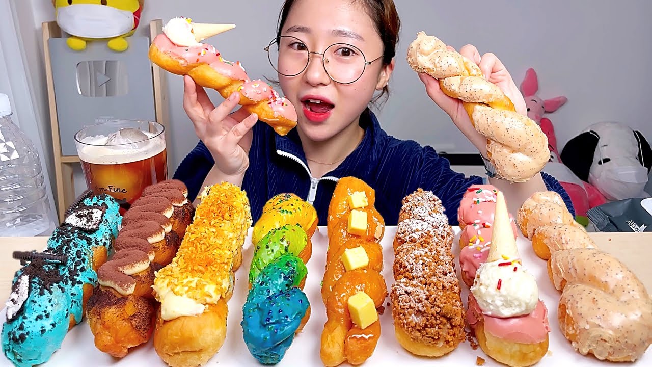꽈페 꽈배기 도넛 여러가지 꽈배기 도넛 디저트 먹방 Dessert Mukbang