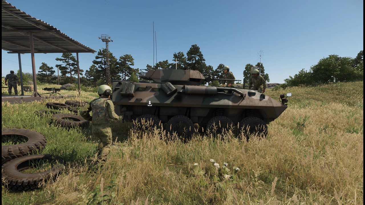 Arma Reforger LAV-25 AI Suppressive fire test.