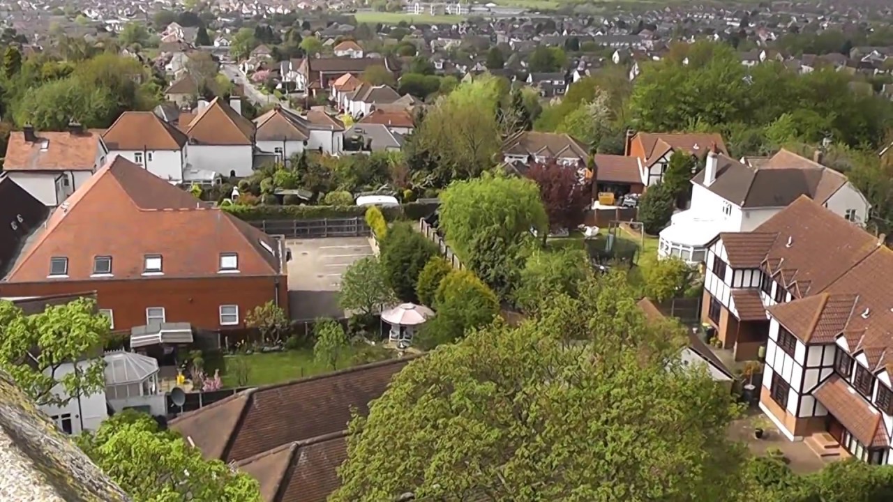 PANORAMIC VIEWS Holy Trinity Church tower RAYLEIGH ESSEX The Mill HIGH STREET Southend