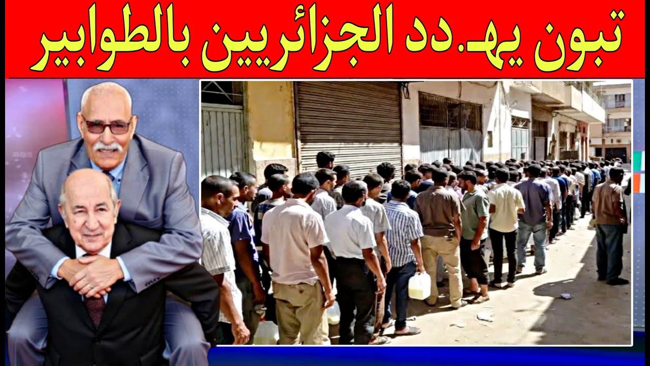 تبون يصد م شعبه أقسم لكم الطوابير لن تنتهي ومن يتكلم سوف أنزع له الجنسية الجزائرية