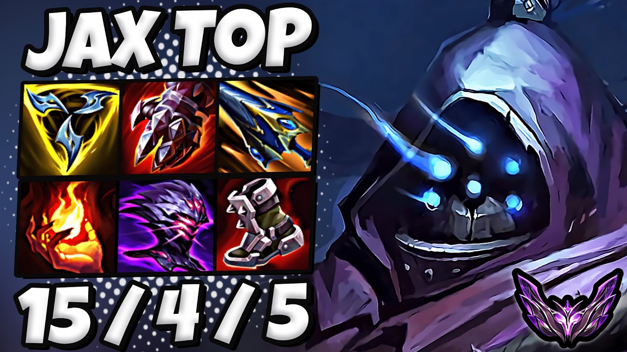 Jax vs Tryndamere [ TOP ] Lol Korea Master Patch 14.24 ✅
