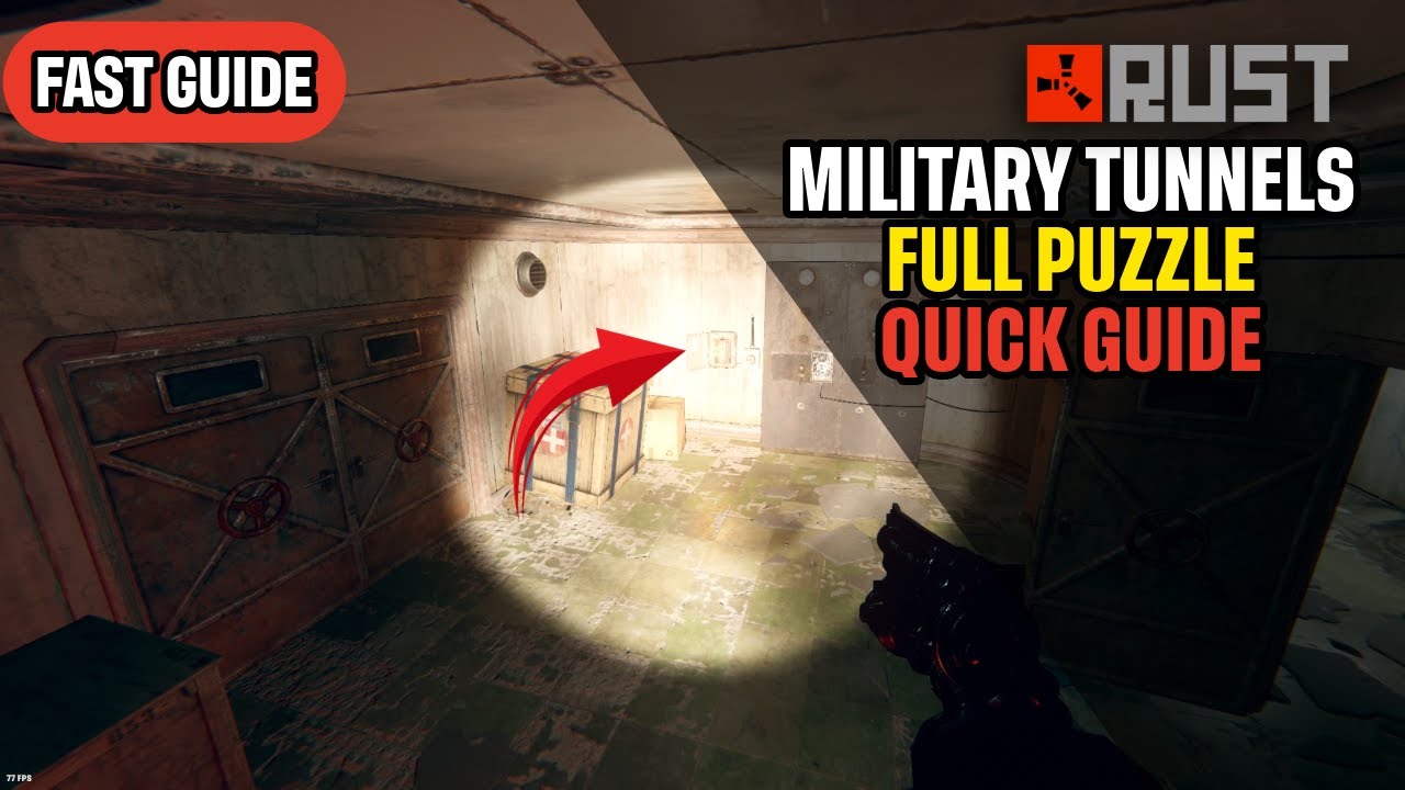 [Rust] Military Tunnels Full Puzzle Walkthrough FAST Guide
