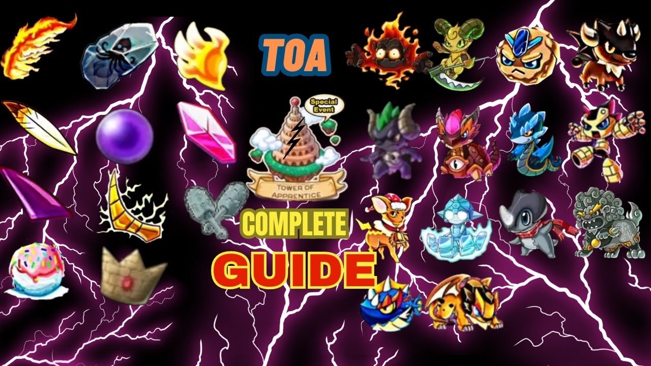 TOWE OF APPRENTICE COMPLETE GUIDE AND STATS OF EVERY TOA MONSTER