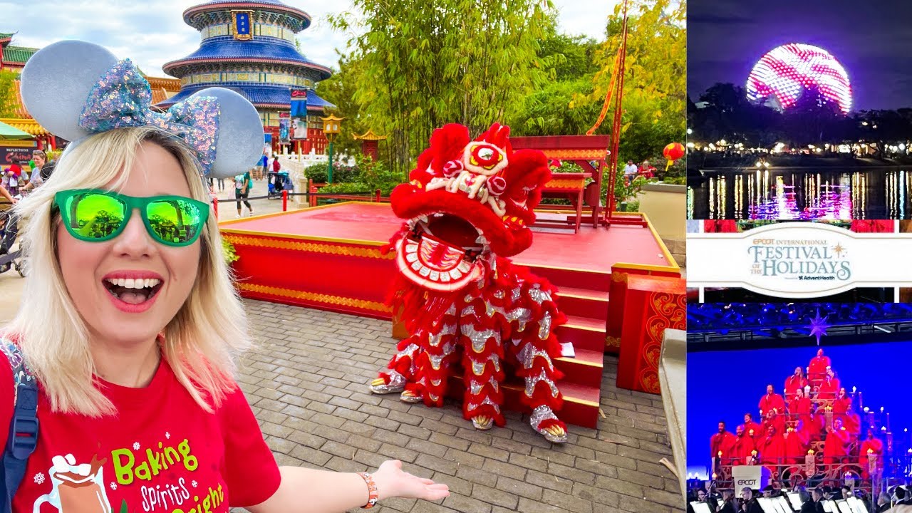 EPCOT Festival of the Holidays 2021 OPENING DAY! Candlelight Processional, Food, Shows & Surprises!