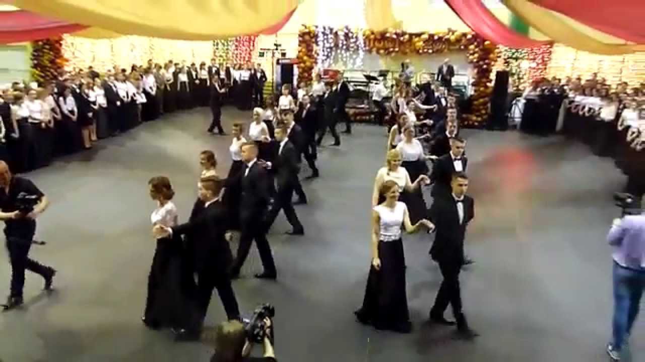 Studniówka I LO Mława 2015 - Polonez