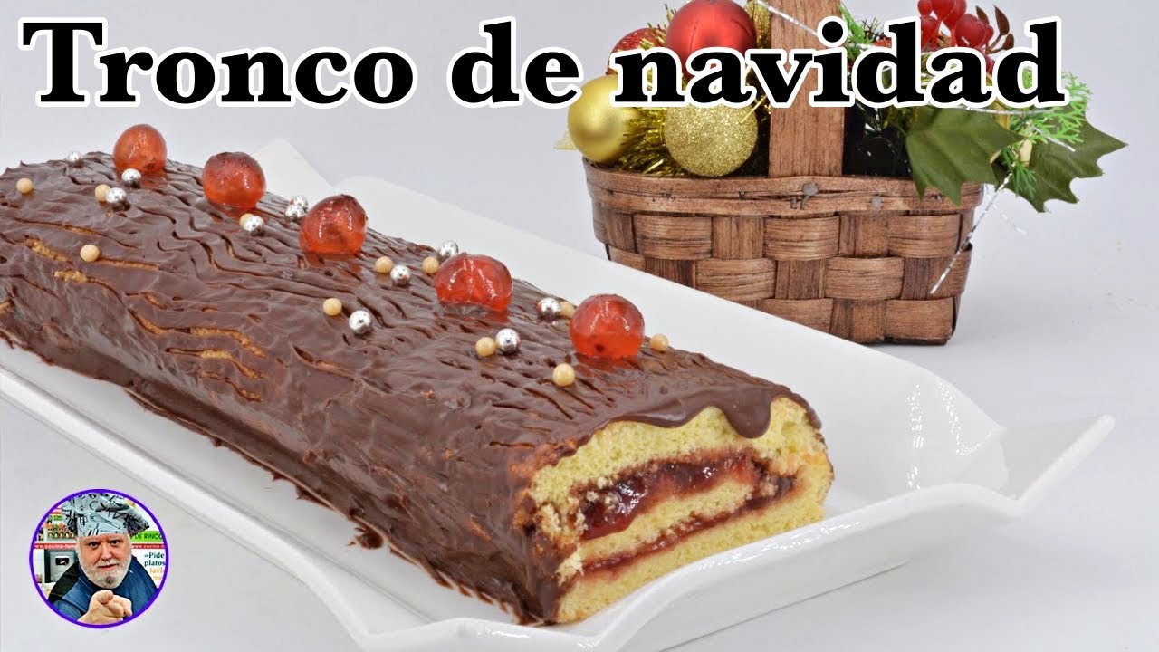 Tronco de Navidad facil - tronco de chocolate - tronco de navidad de chocolate - Recetas Navideñas