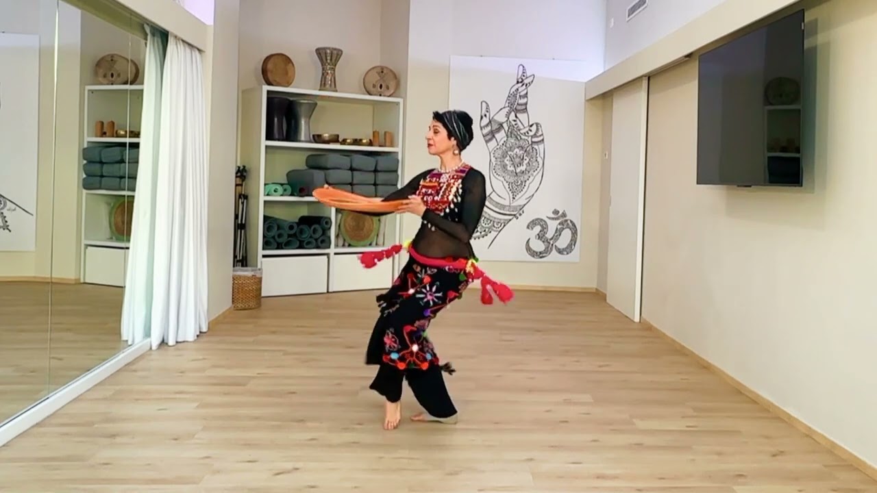 Global Caravan Dance improvisation with basket 