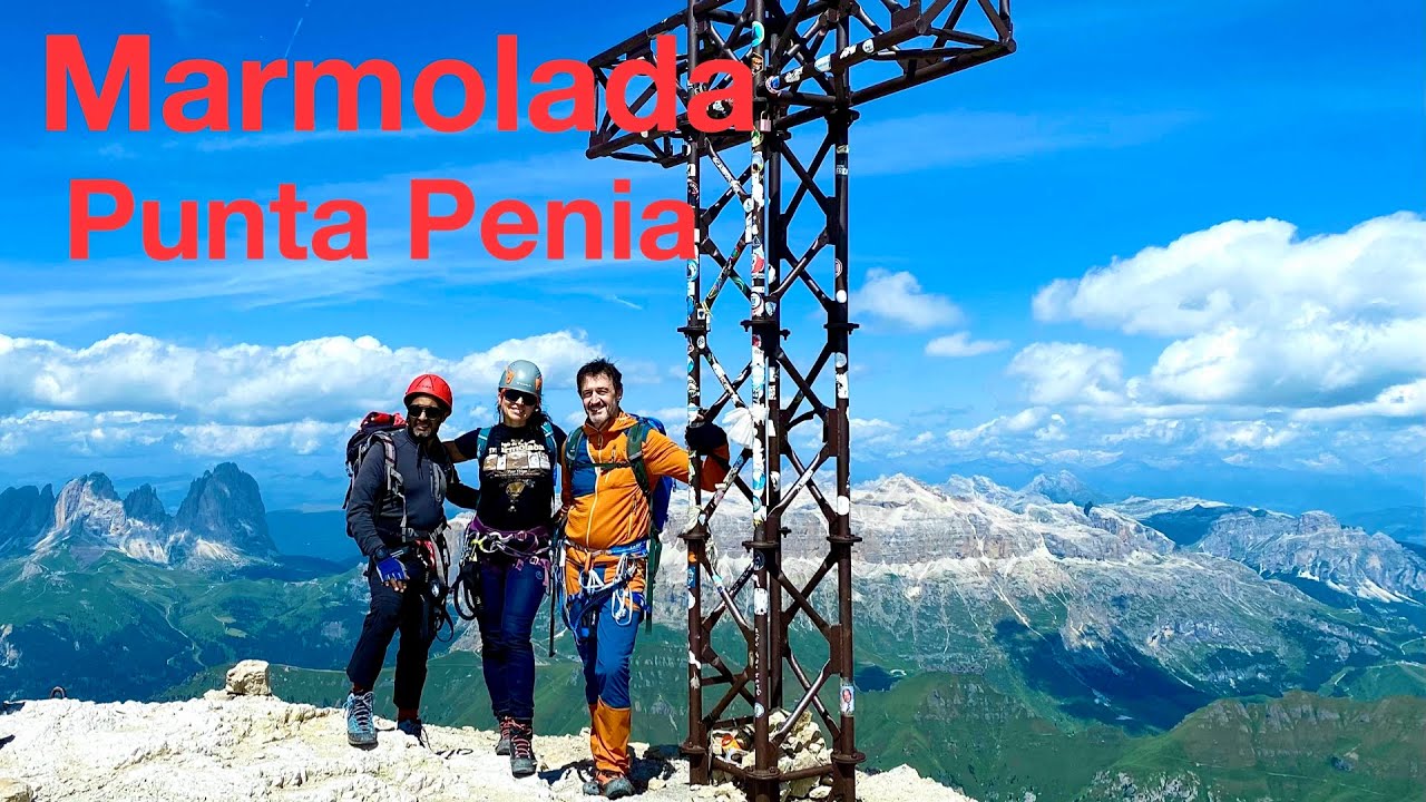 Marmolada, Punta Penia per la via ferrata Cresta Ovest