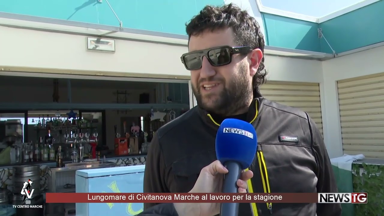 Lungomare di Civitanova Marche al lavoro per la stagione