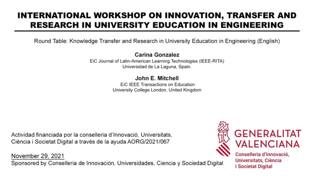 Round Table: Knowledge Transfer and Research in University Education in Engineering