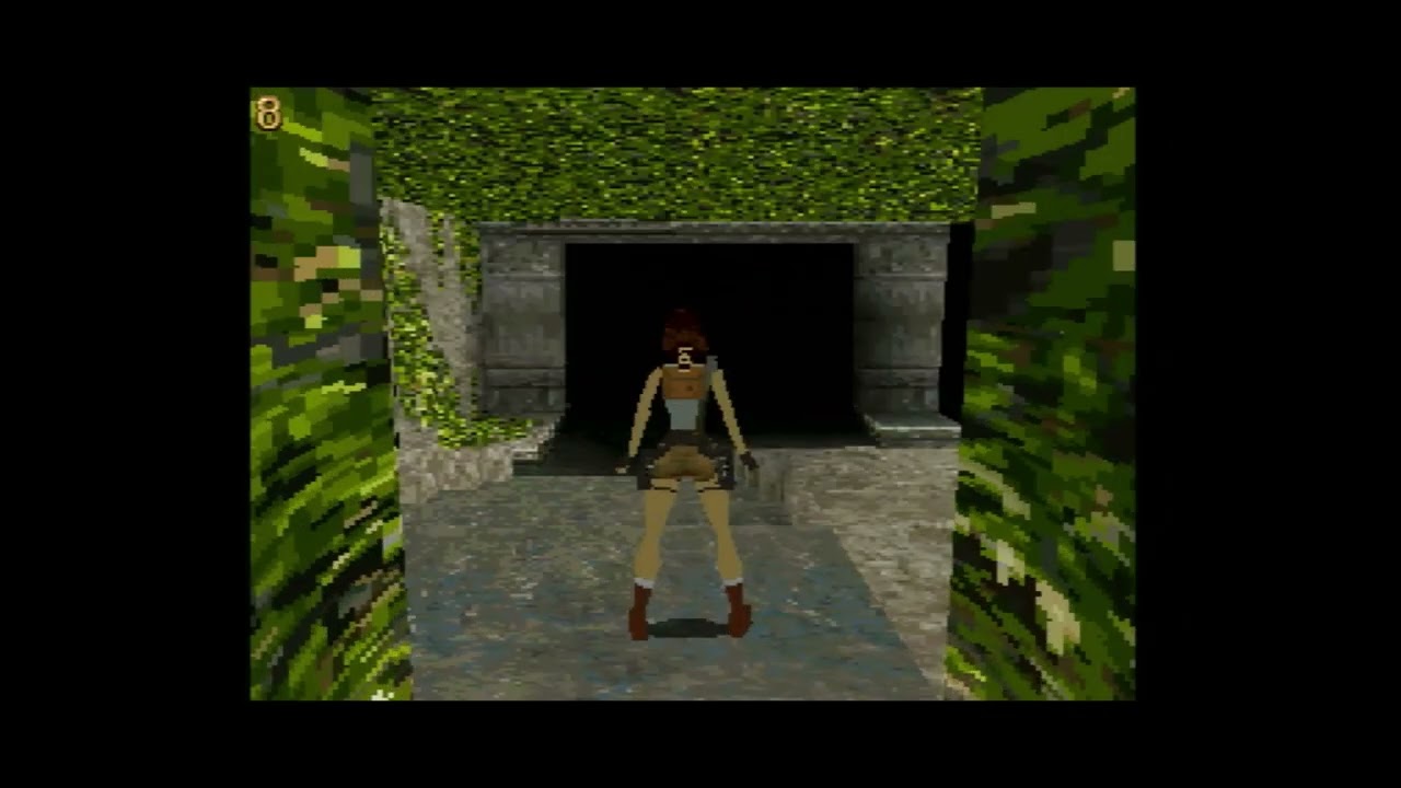 Tomb Raider on the Sega 32x complete playthrough of level 1 caves
