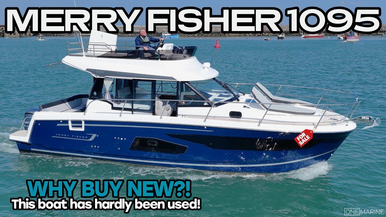 LIKE NEW!! JEANNEAU MERRY FISHER 1095 FULL WALKTHROUGH & FOR SALE!