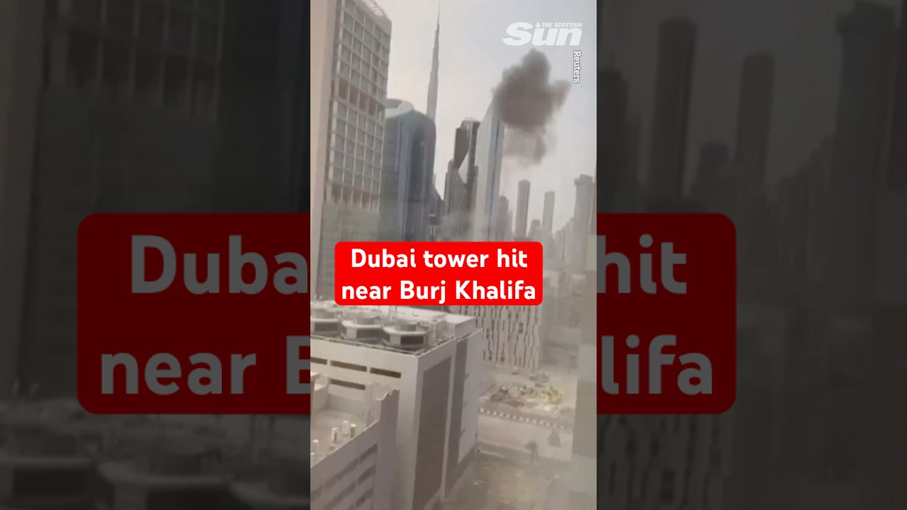 Smoke over Dubai as Iranian drones strike near Burj Khalifa