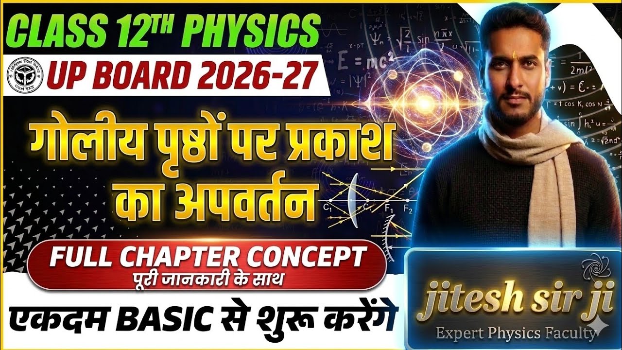  Chapter 👉 2nd Refraction of light at spherical mirror (class 12th physics)