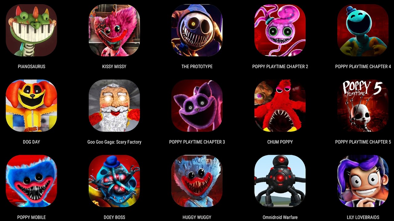 Poppy Playtime Chapter 5 V0.1.1 Mobile,Poppy Playtime Chapter 1 2 3 4 Mobile,Goo Goo Gaa Gaa Mobile