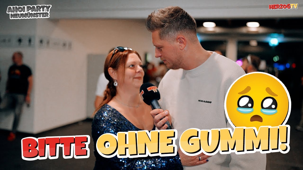 Bitte OHNE GUMMI! 🥺 Straßenumfrage Neumünster Ahoi