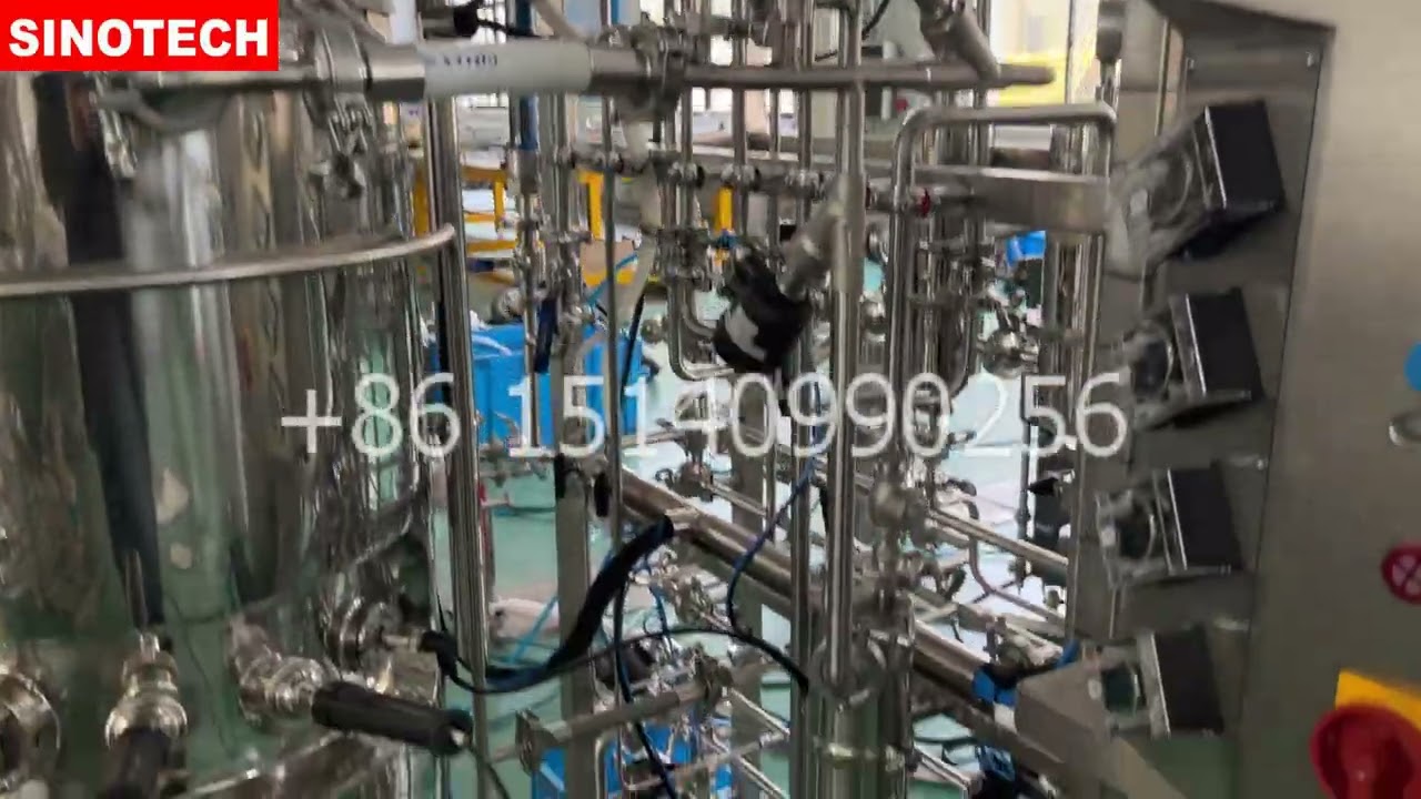 100L fully automatic SIP stainless steel bioreator fermenter Sinotech#Bioreactor#Fermenter
