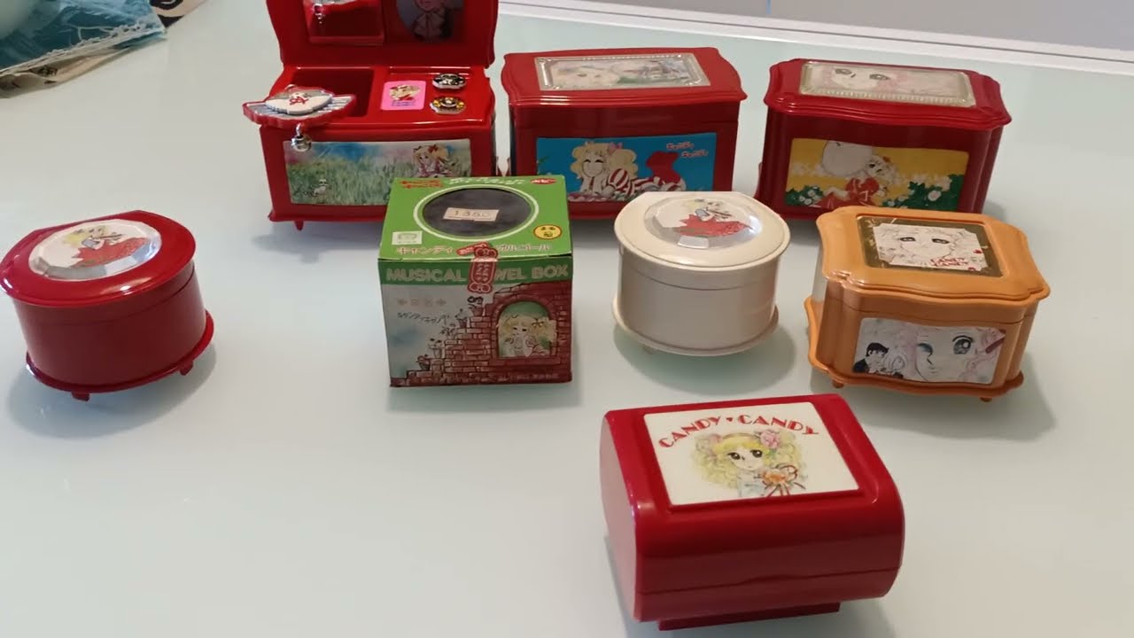 Music box Candy Candy vintage anime manga キャンディ・キャンディ　オルゴール  con anello originale
