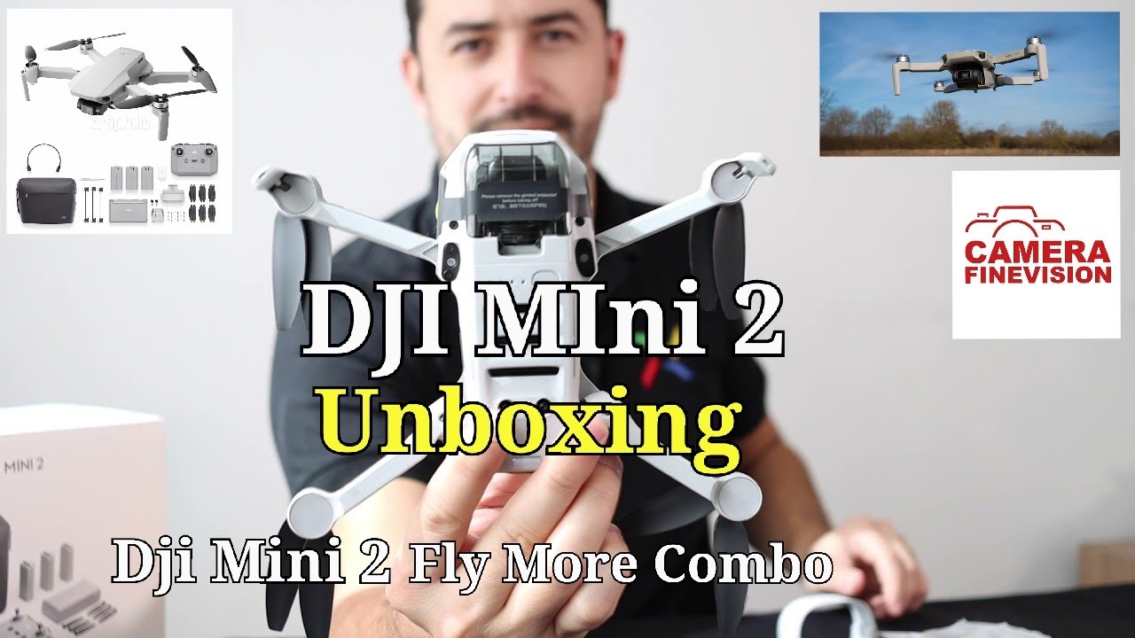 DJI Mini 2 Drone Fly More Combo Unboxing | කුරුලු ඇසින් ලොව දකින්න සුපිරිම  Drone එකක්.