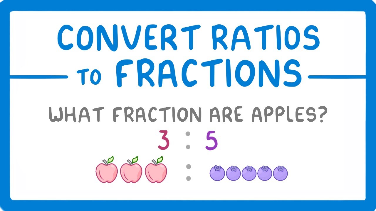 GCSE Maths - How to Convert Ratios into Fractions (2026/27 exams)