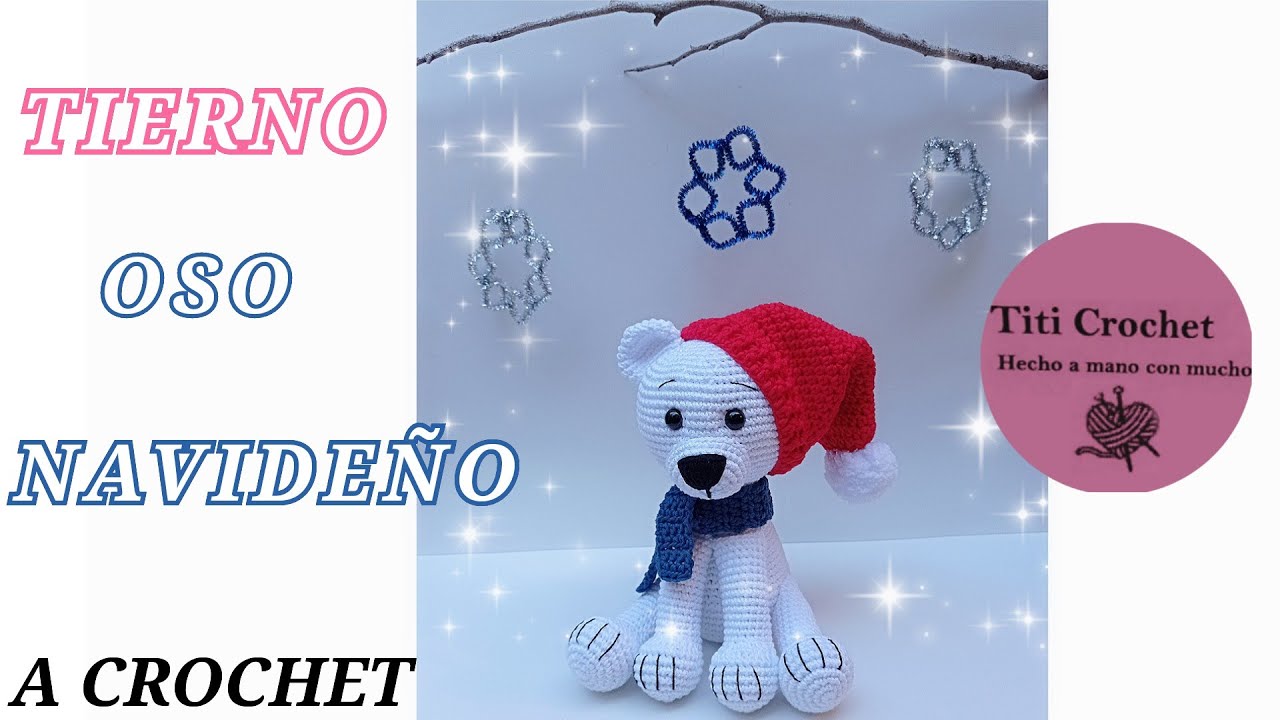 Oso navideño amigurumi paso a paso.