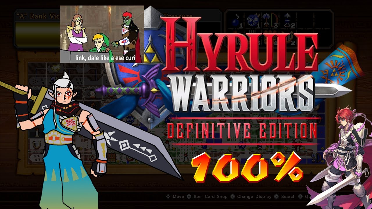 100% de Hyrule Warriors antes de morir unete hola