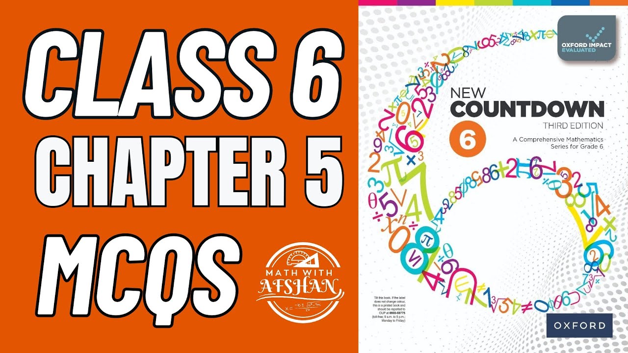 Class 6 Math Exercise 5 MCQs | Countdown 6 | OXFORD SYLLABUS | Math with Afshan #maths