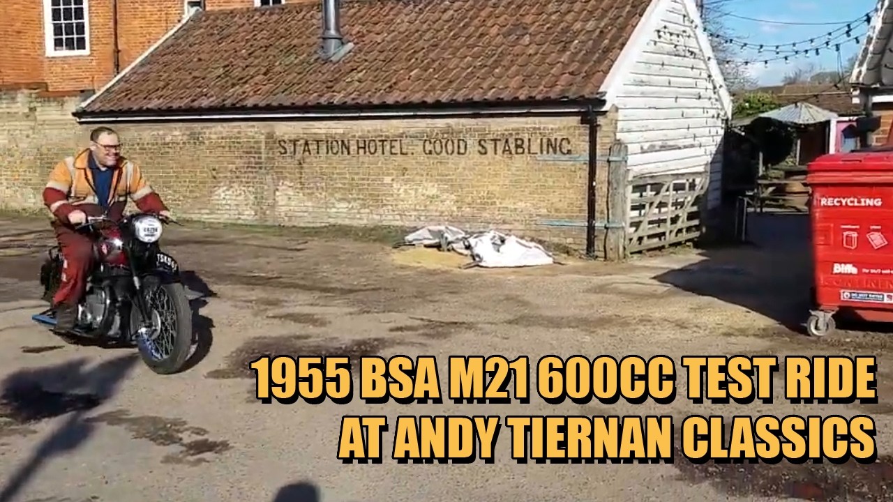 BSA M21 600cc 1955 года выпуска в Andy Tiernan Classics #09509BSA