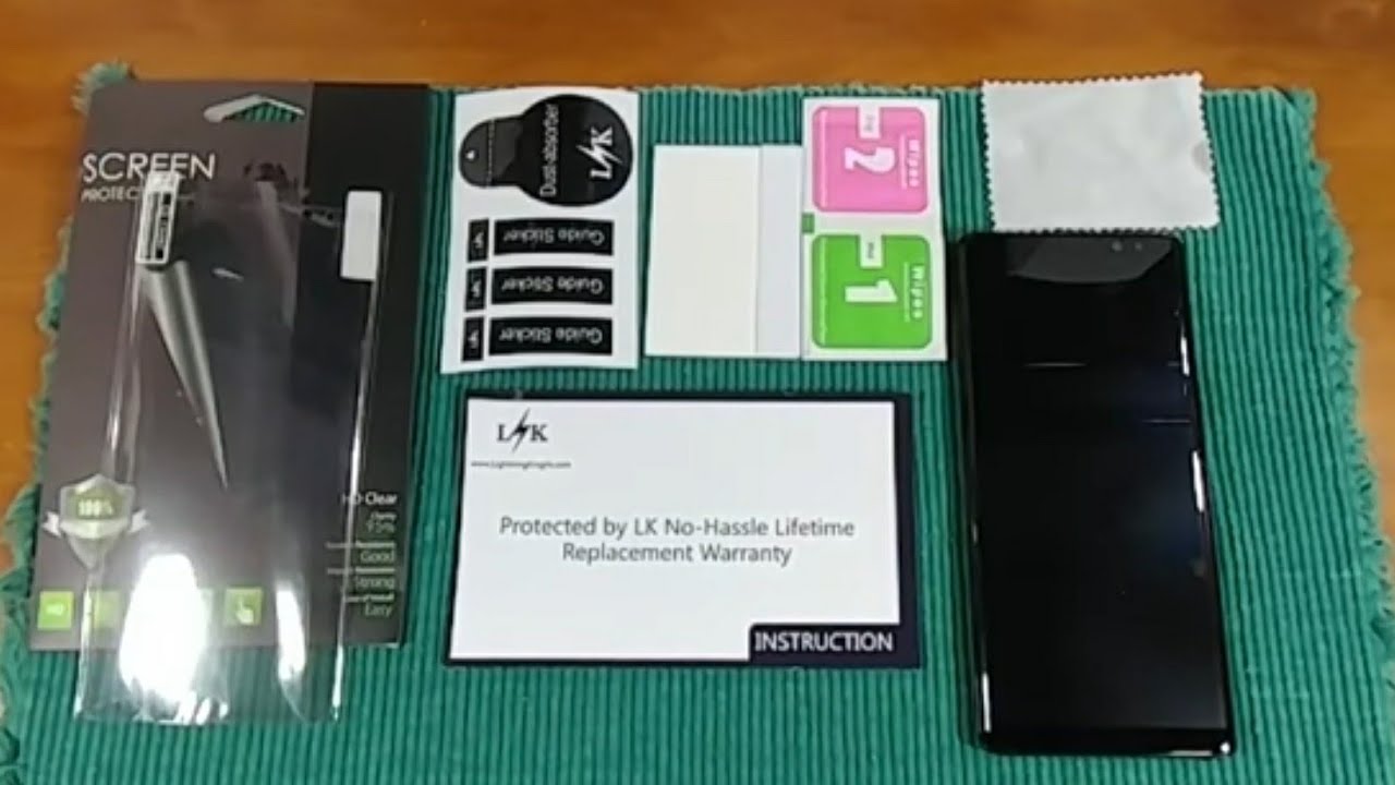 Lighting Knight Screen Protector Install on the Samsung Galaxy Note 8. Complete Installation.