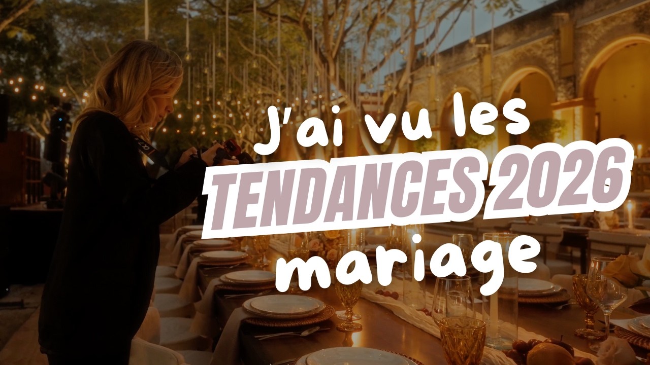 Le mariage le plus tendance que j'ai vu en 2026 (look, déco, wedding cake...)
