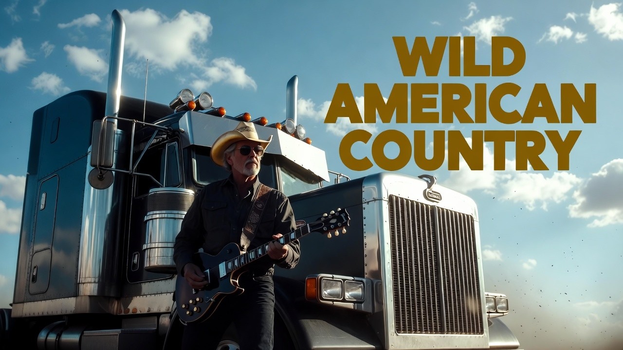 Wild American Country Rock | Electric Guitar, Semi Truck & Open Blue Sky