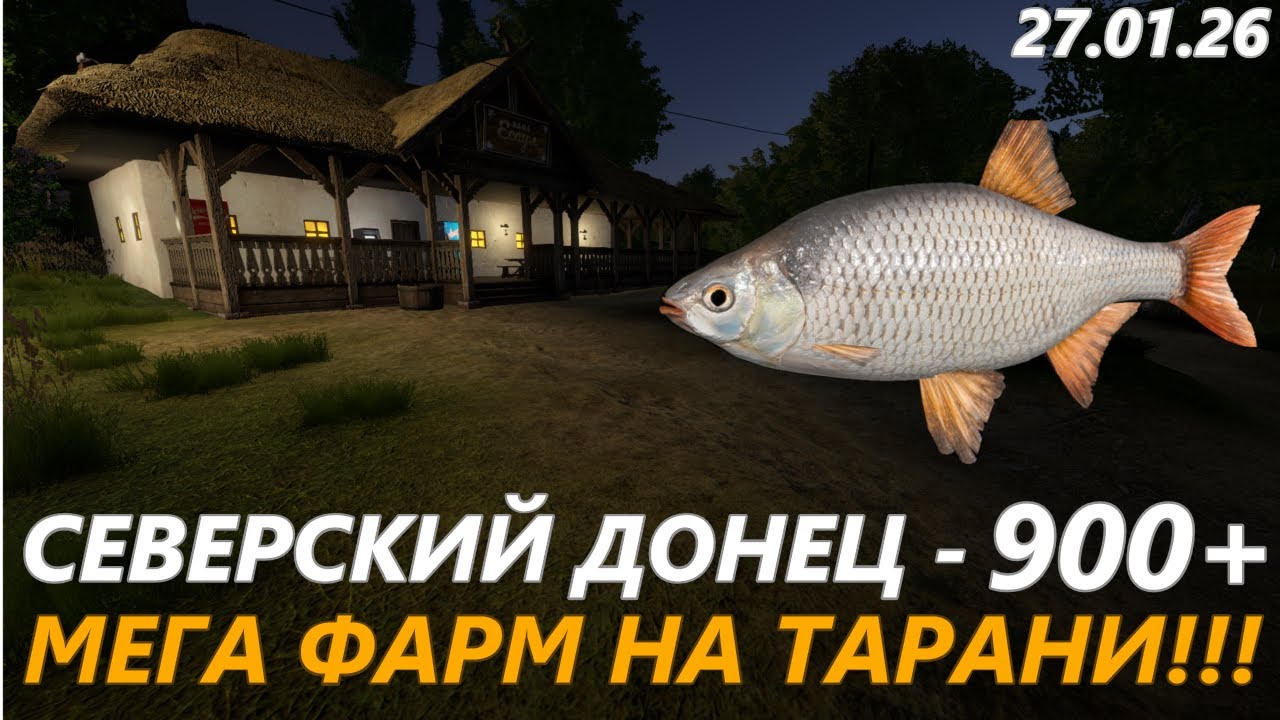 Северский Донец — мега фарм на Тарани! | Русская Рыбалка 4