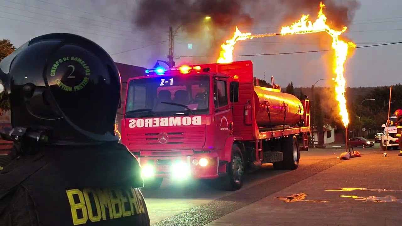 Bomberos de Capitan Pastene, inauguración de fuego y agua #Pastene #Bomberos #capitanpastene