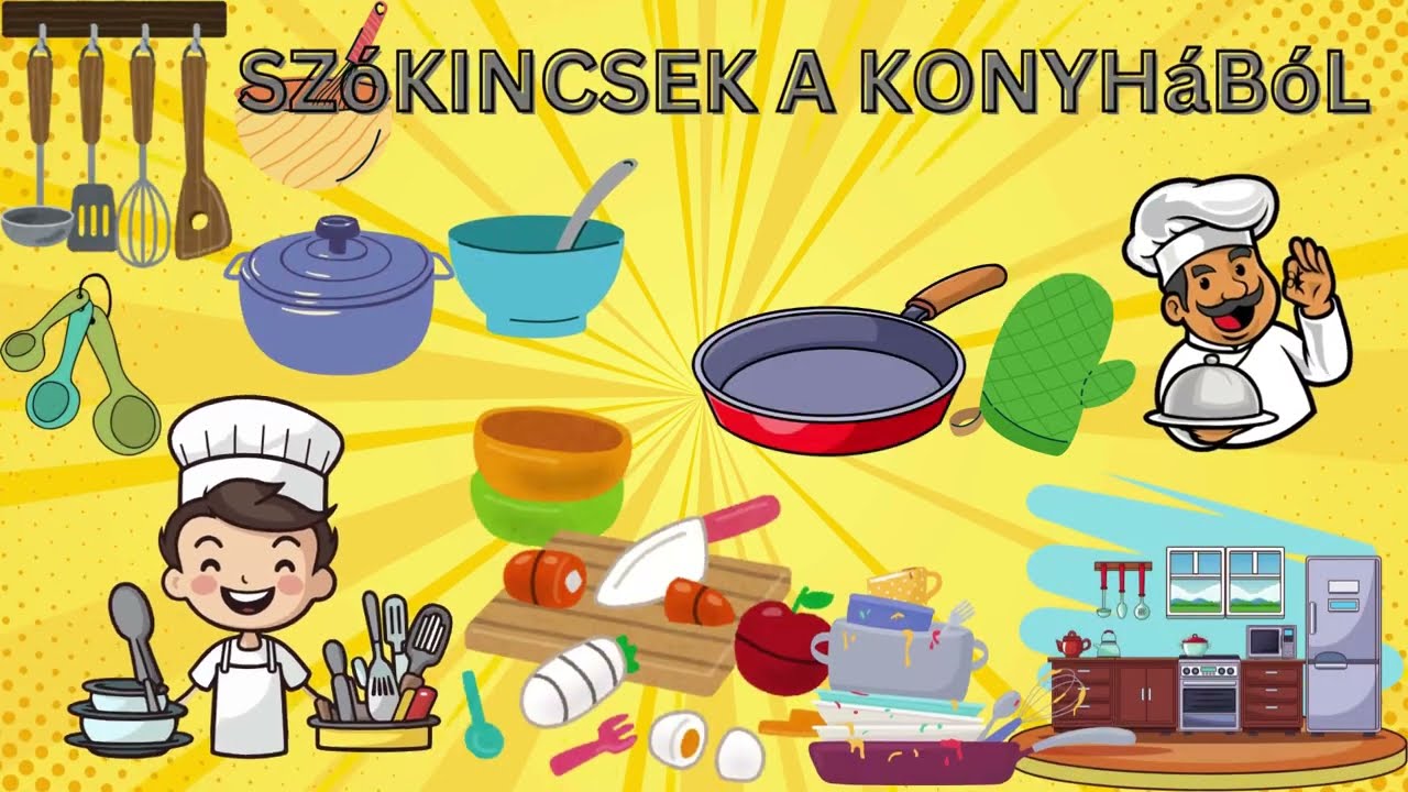 Learn Hungarian Kitchen Words! 🍎 Fun Vocab for Kids!