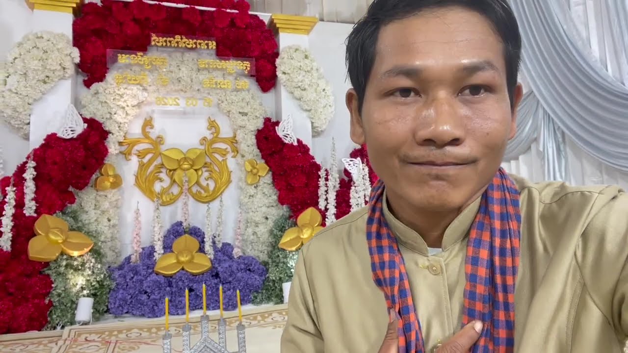Celebrating a beautiful Khmer traditional wedding today in Palang Village