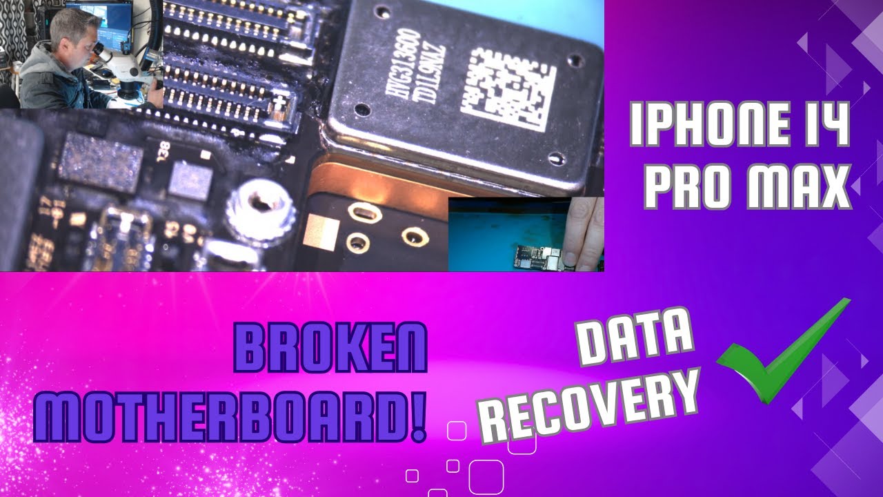 iPhone 14 Pro Max Data Recovery - Broken Motherboard - CPU Transplant